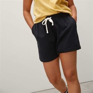 Everlane The Track Long Sweatshort 4.5” Short Black Small